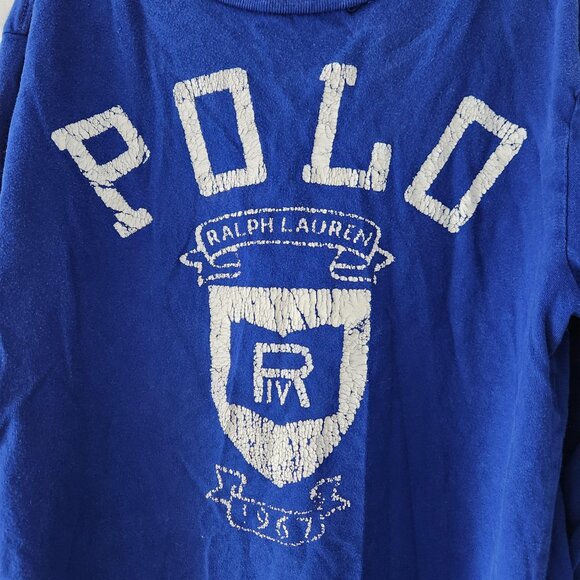 Polo Ralph Lauren Long Sleeve T-Shirt Youth Size 8 Blue Cotton 🎉 Host Pick - Picture 3 of 6